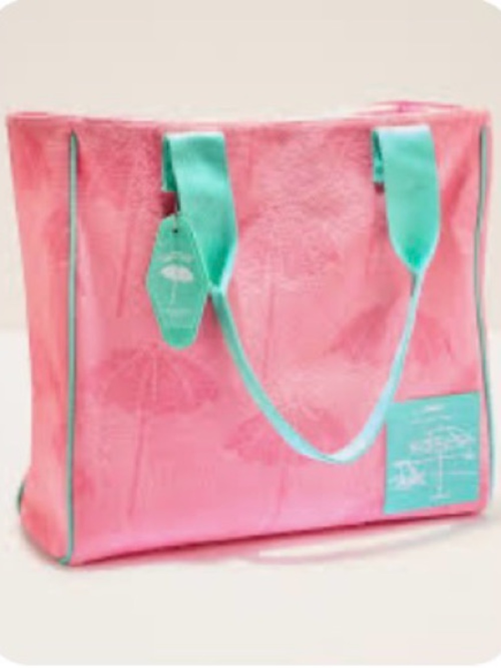 Bath & Body Works Pink Umbrella Tote Bag NWT